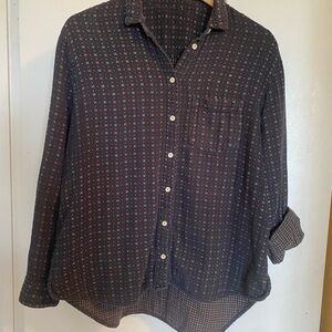 Madewell Flannel Shirt Women’s Medium Black and Red